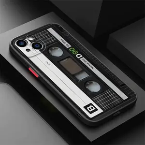 Retro radio cassette pattern phone case, shockproof hard matte protective case, suitable for iPhone 17/16/15/14/13/12/11 Pro/ProMax/Plus/Air/e/Mini/X/XS/XSMAX series, birthday gift, holiday gift, couple phone case