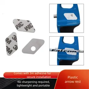 White Plastic Arrow Rest – Self‑Adhesive Recurve Bow Rest for Range, Outdoor & Competition, Beginner Friendly