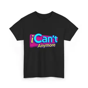 iCan't Anymore TShirt, – iCarly Tshirt, BurnOut Tshirt, Gen Z Relatable Meme Shirt, Mental Health Humor, 2000s Y2K Aesthetic Apparel gym  clothes  men short sleeve trendy usa cotton fabric shirts funny graphic tee shirt men good  tees vintage mens  clothi