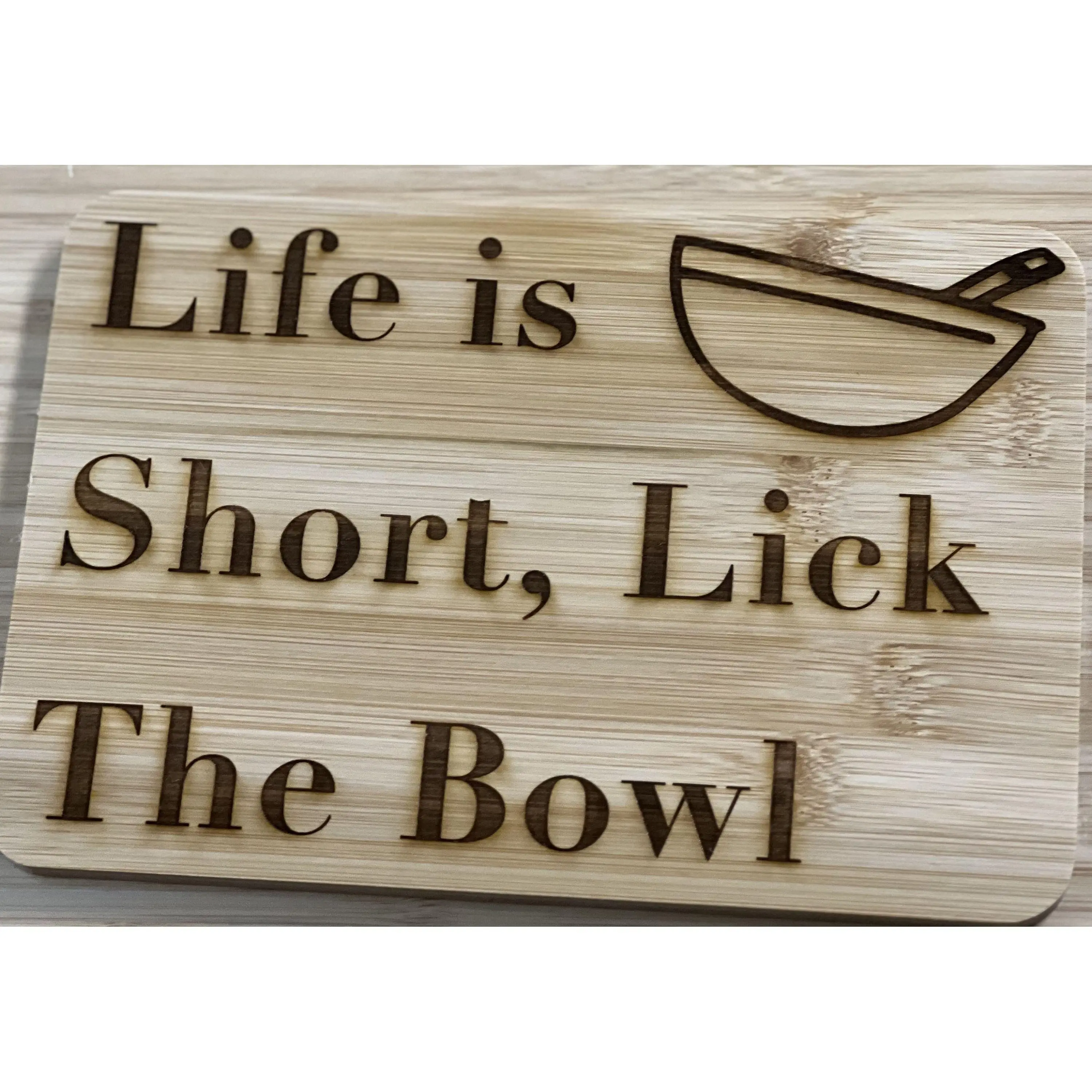 Custom Laser Engraved Bamboo Cutting Boards