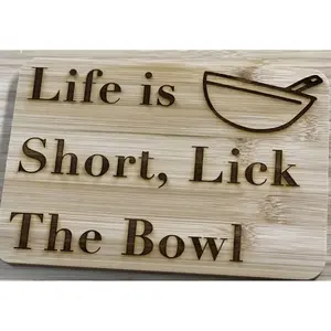 Custom Laser Engraved Bamboo Cutting Boards