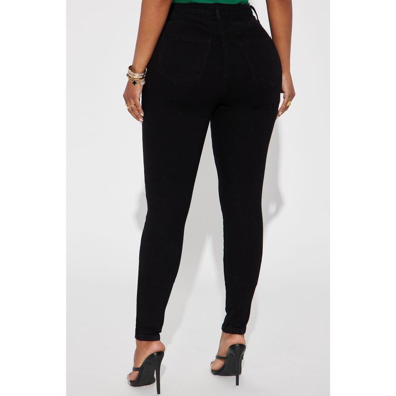 Tall Harper High Rise Stretch Skinny Jeans - Black