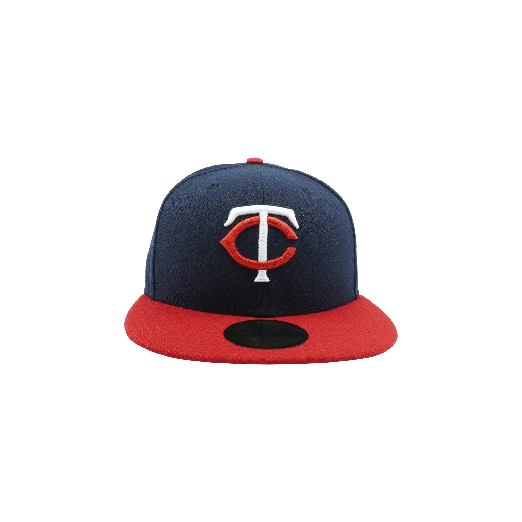 59FIFTY Minnesota Twins On-Field Authentic Collection Fitted Hat "Navy / Red - Brim / Red - Top Button" NE969