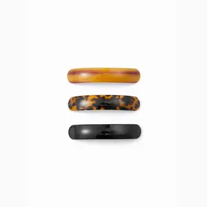 Cider 3 PCS LEOPARD PRINT HAIR CLIP SET