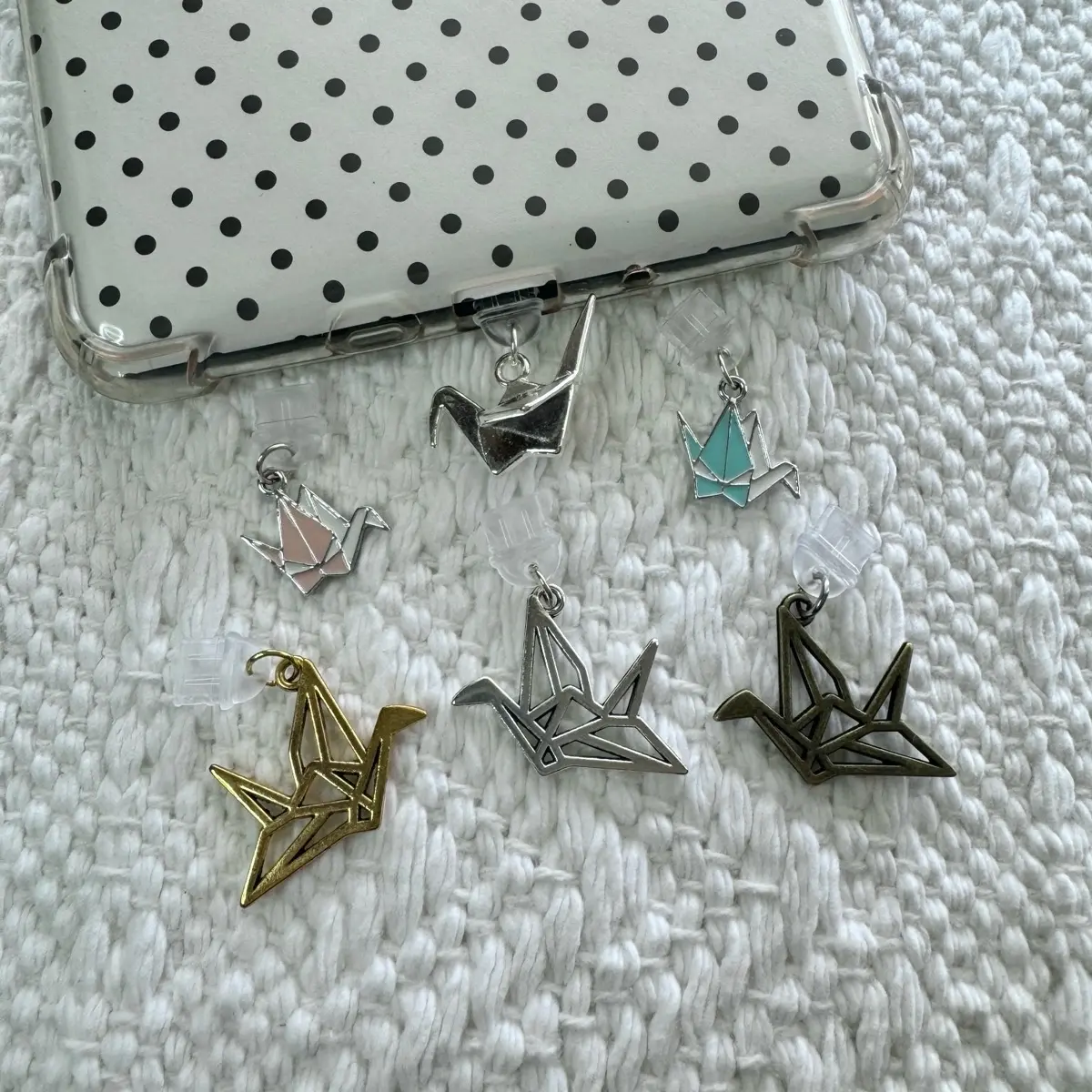 Paper Crane Kindle Charms - Decorative accessories for your Kindle or phone