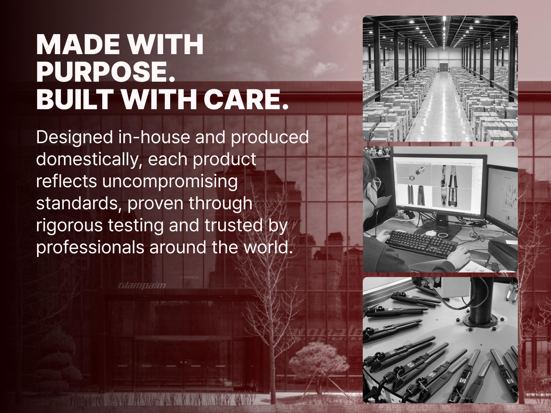 GLAMPALM GlamMuse Volumizing 1" Hair Straightener - All-Ceramic Flat Iron infused with Vita-C, Curved Plates for Volume & Curl, Trusted by K-Pop Hair Stylists, Dual Voltage Hair Straightener, Silk Press (GP202T) GLAMPALM GlamMuse Volumizing 1" Hair Straightener - All-Ceramic Flat Iron infused with Vita-C, Curved Plates for Volume & Curl, Trusted by K-Pop Hair Stylists, Dual Voltage Hair Straightener, Silk Press (GP202T)