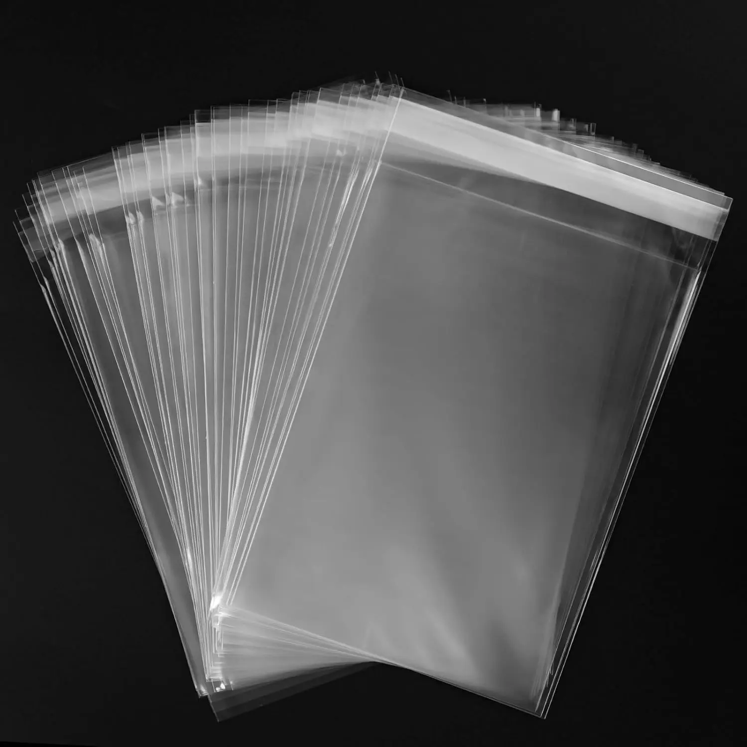 240 count 5x7 Inch Self Sealing Cellophane Bags, Clear Resealable Cookie Bag for Candy Packaging, Party Favors,  Wrap, Small Business Storage