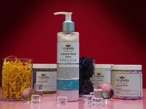 Unicorn Swirl Winter Glow Collection: 6-Piece Luxury Skincare Set featuring Natural Body Butter, Shaving Soap, Sugar Scrub, Lotion, Face Mask " Moisturize Aloe