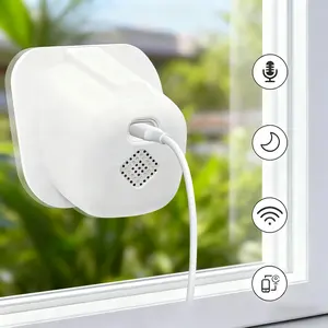1080p Smart Window Wall Home Security Camera, 2.4GHz WiFi Indoor Outdoor Use, Full Color Night Vision & Motion Detection, Two-Way Talk & APP Control, 24/7 Recording, Easy Installation, Wireless Security Camera