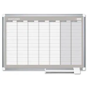 Bi-Silque BVC Monthly Planner Board- 36 in. x 48 in.- White