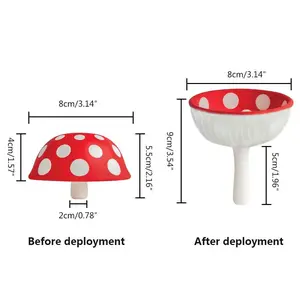 whimsical kitchen supplies,Foldable Kitchen Funnel, Cute Mushroom Funnel, TikTok Viral Kitchen Gadget for Oil, Drinks & Fun Baking Gifts