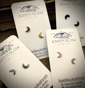 Small Silver / Rose Gold / Black Stud