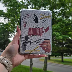 "Talk Murder to me" Mystery Themed Kindle Case Insert