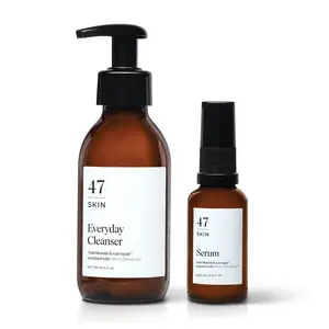 47 Skin 2 Step Cleanse & Protect Set - Anti-blemish & Mark Repair Everyday Cleanser & Serum