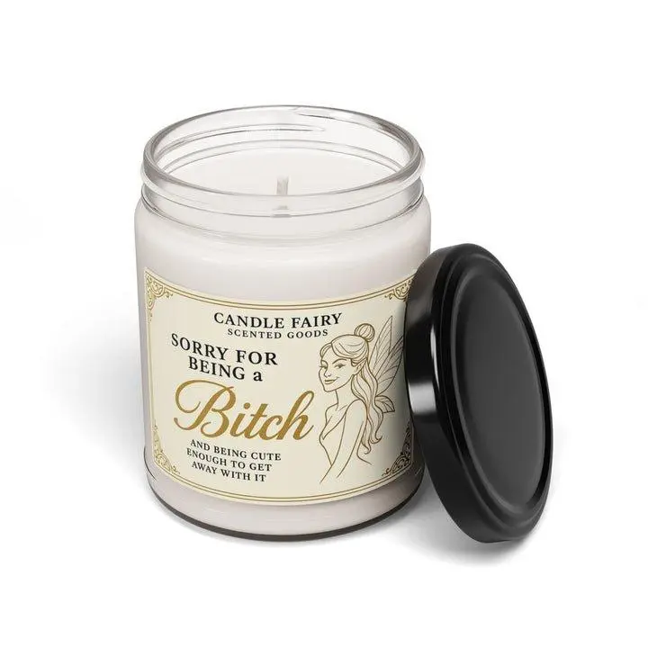 “Sorry for Being a Bitch” funny apology candle