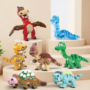 400+pcs Dinosaur Building Block Set, Triceratops Tyrannosaurus Pterodactyl Sword Dragon 3D Puzzle Model Kit, Adult Stress Relief Decor Gift