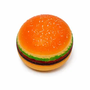 XL Hamburger Squishy Stress Relief Toy - 5" Extra Large Rare Squishies, Fidgets Squishies for Kids 3+, Sensory Play & Fidget Toy for Stress Relief