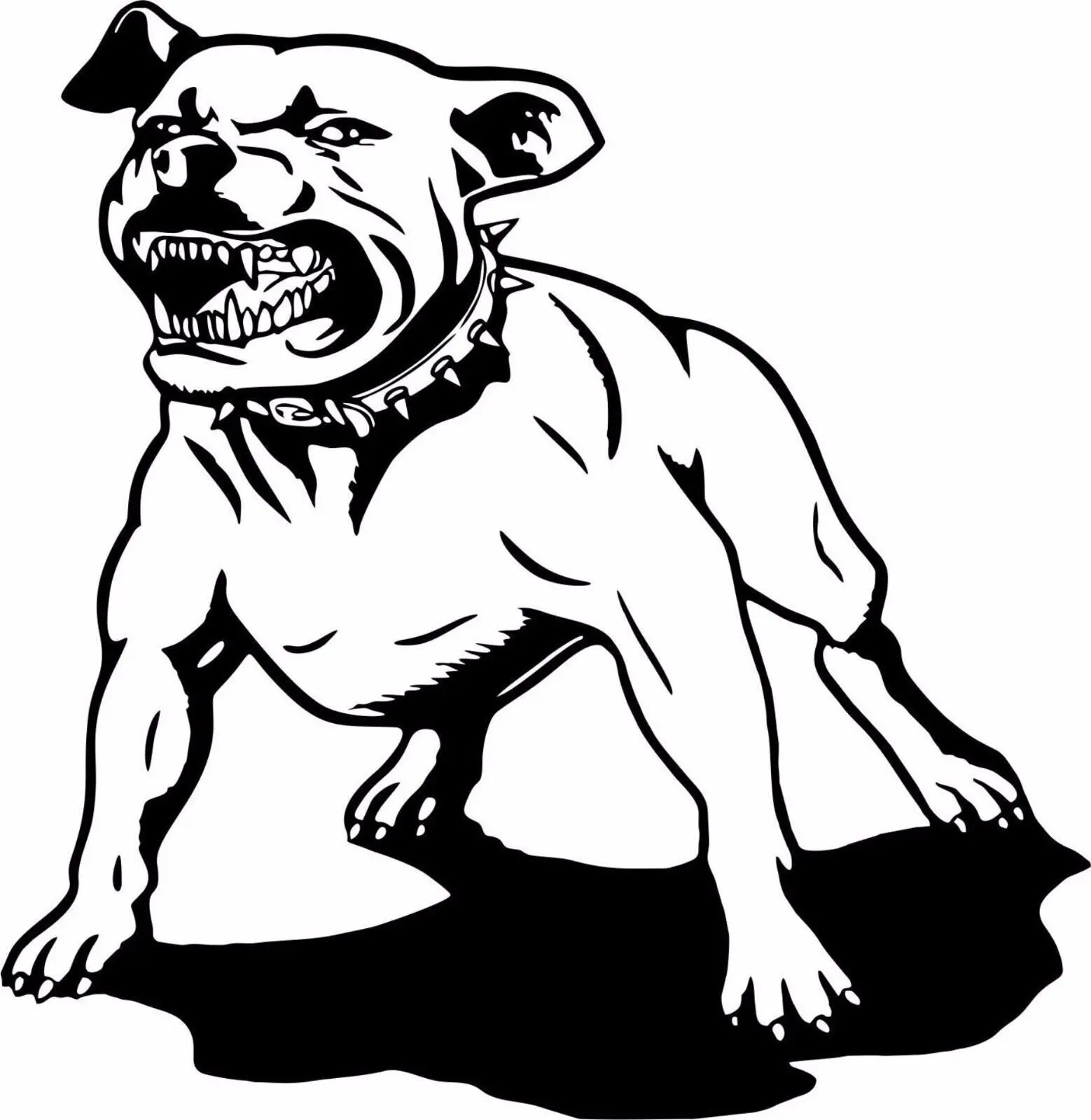 Dog Pit Bull Vinyl Decal Sticker, Automotive Car Hood Boat Truck Window Exterior Decoration Accessory - Burgundy, Beige Options