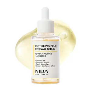 NIDA Peptide Propolis RenewalSerum I Peptide Complex, Propolis Extract,Adenosine I Youthful Look, Wrinkles, FineLines, Pore & Sebum Care |1.69 fl.oz