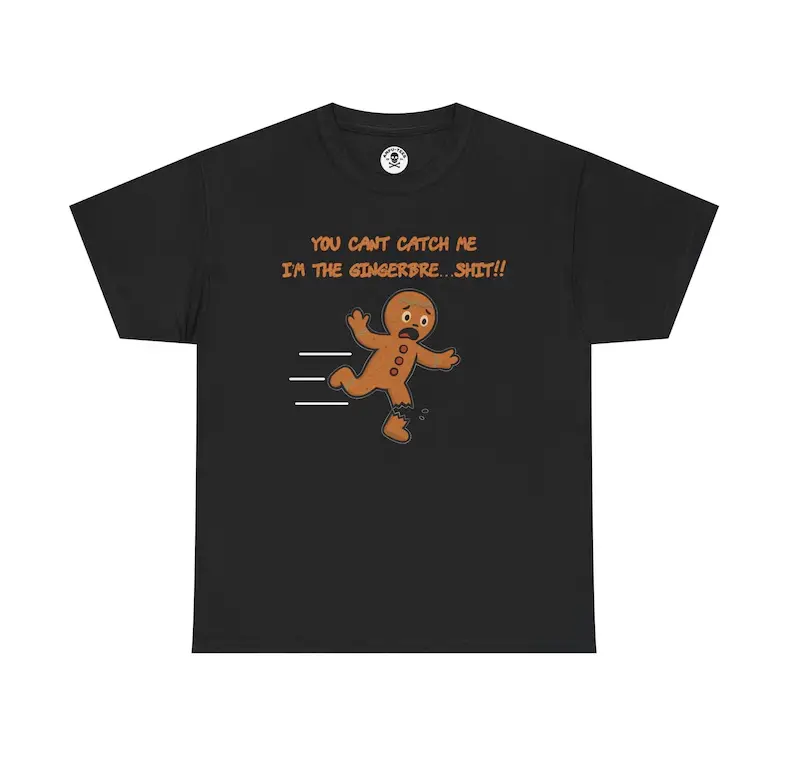 Running Gingerbread Man T-Shirt | Funny Holiday Cookie Shirt