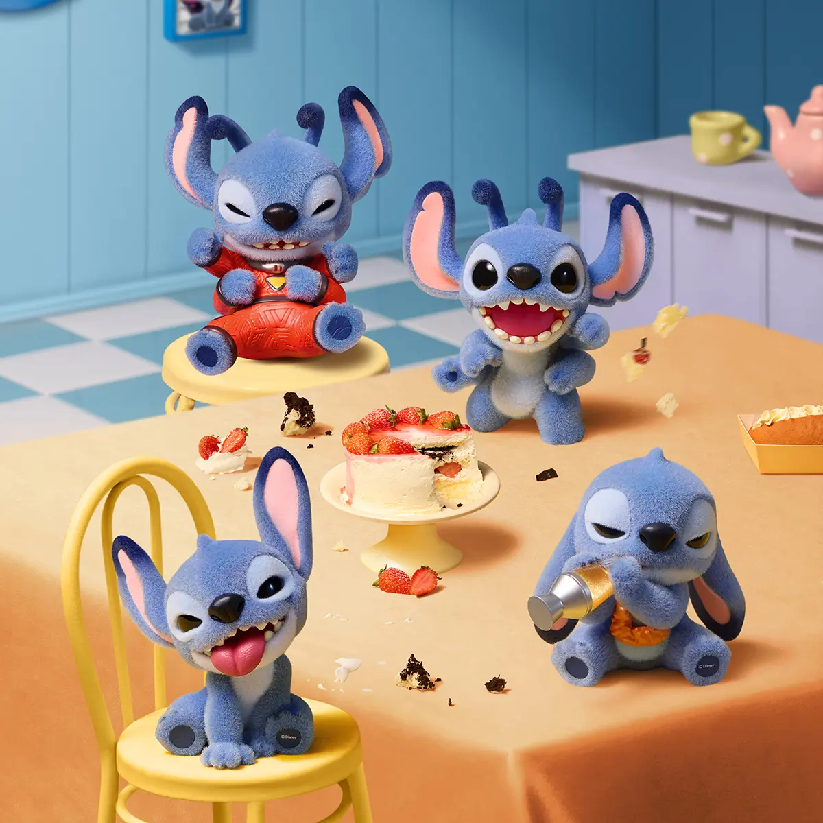 MINISO Disney Stitch 'Where Are You Naughty' Series Figurine Blind Box, Gift Ornament Decoration, Exquisite Design, Cute Expressions, Perfect for Gifting