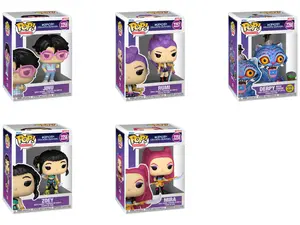 Funko K-Pop Demon Hunters Funko Pop! Complete Common Wave Set - Full Series with Vibrant Designs & Special Effects - Perfect for Collectors