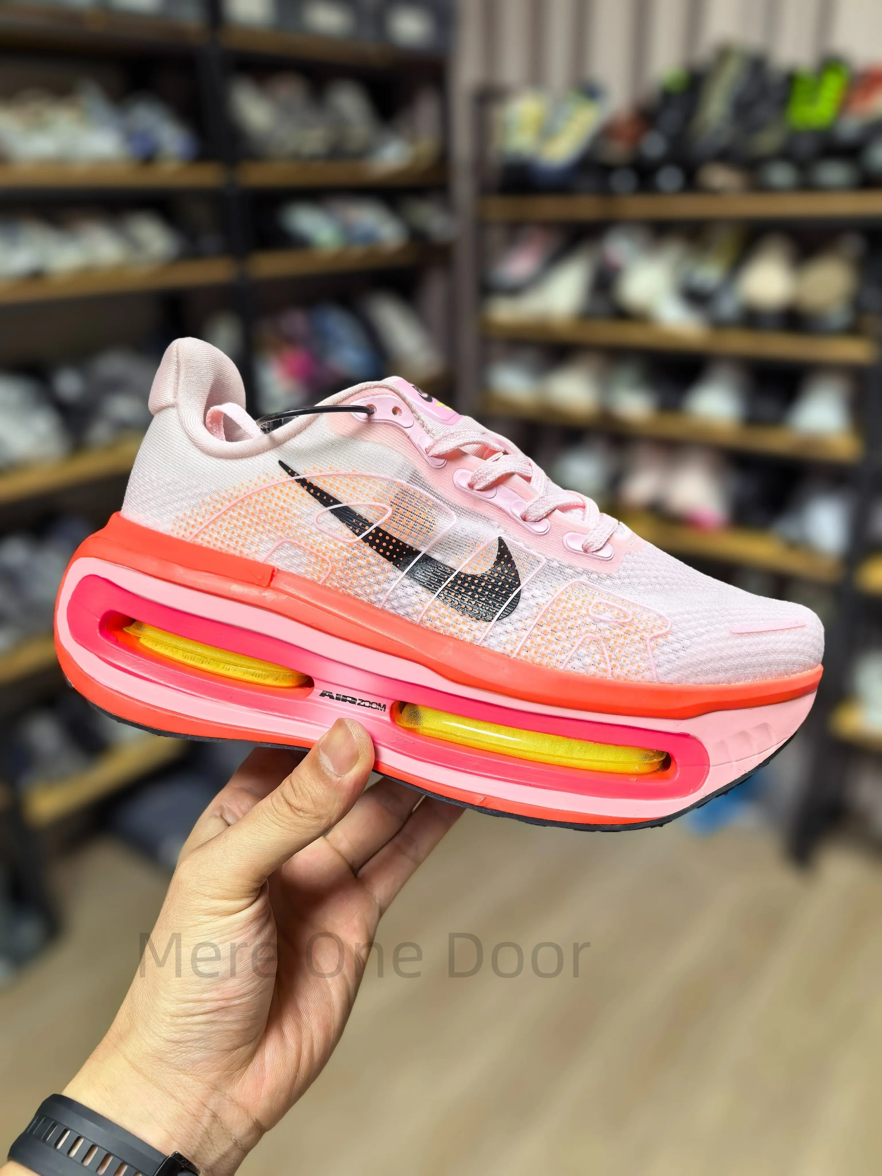 Gradient Pink Breathable Mesh Low Top Casual Trainers Orange Yellow Air Cushion Foam Sole All Season Sweet Tone Daily Walking Kicks