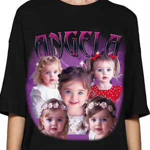 [Custom Group Portrait Tee] Personalized Photo Tee | Unique & Fun/DIY Design Clothes,for mommy/women/lady/kids/unique cloth