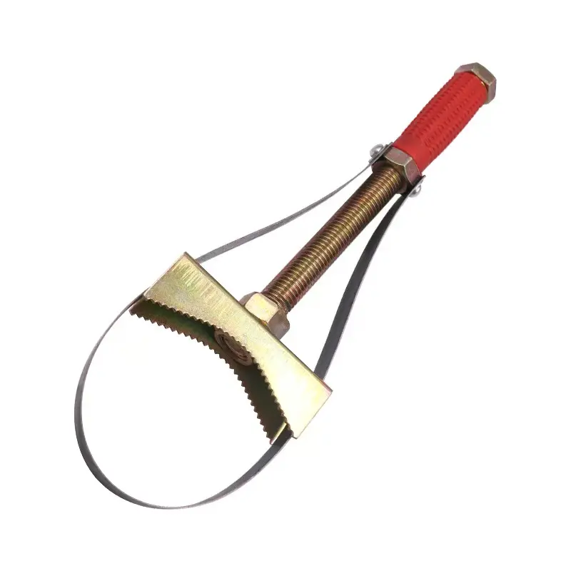Large Adjustable Steel Band Oil Filter Wrench, Universal Fiiter Tool for Easy Oil Change, Durable and Versatile Automotive Tool, Car Repair Tools, Automotive Vehicle Tool