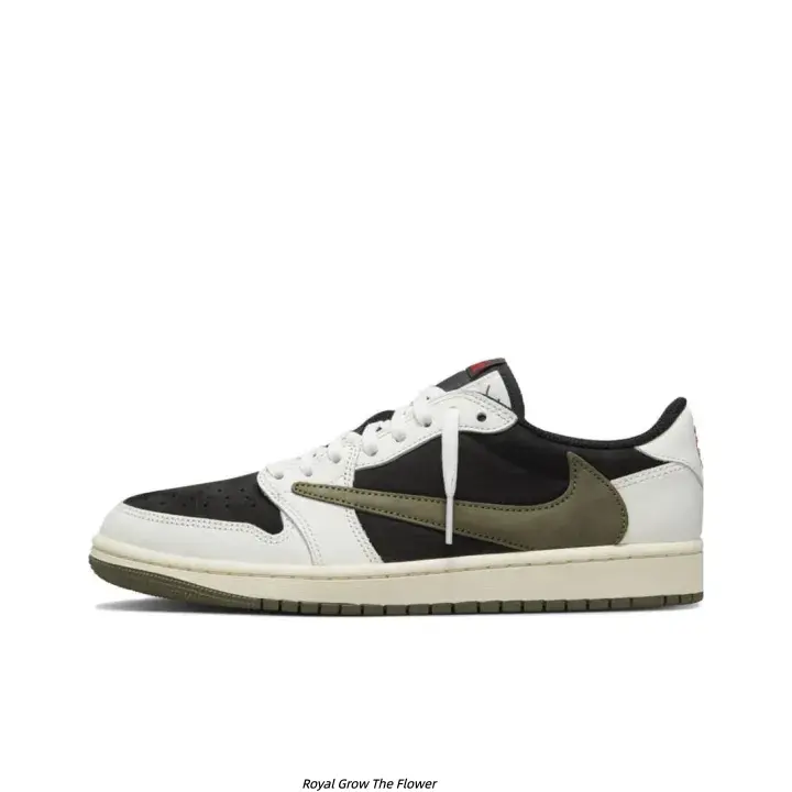 Tri-Color Black White Olive Leather Low Top Casual Skate Shoes Reversed Olive Side Accent Logo Retro Cream Gum Anti Slip Tread Outsole Unisex Street Daily Sneakers