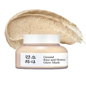 Rice & Honey Mask, Nourishing Facial Care, Exfoliating Rice for Natural Glow, Deep Moisturizing Honey Essence, Perfect Skincare Routine.