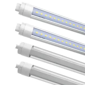 JESLED 360 Degree T8 T10 T12 6ft 42w R17D/HO Base, 6 Foot LED Tube Lights for Double Sided Signs 6000K Cool White Clear Cover, Flourescent Replacement, Advertisement Box Showcase Shop Commercial Lighting (4-Pack)