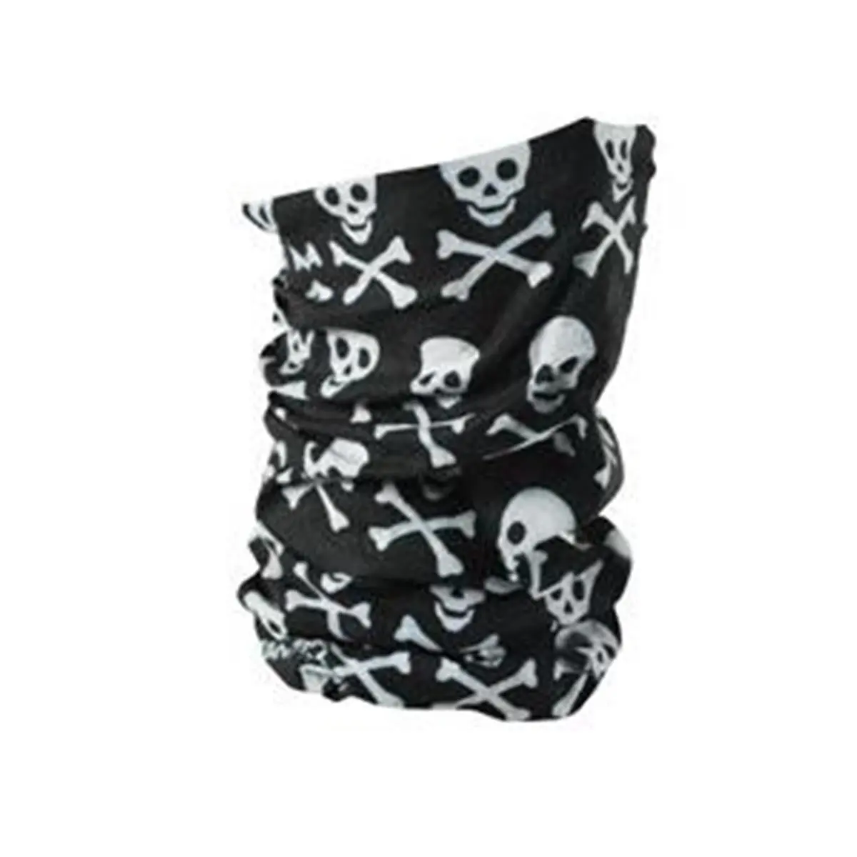 212 MAIN Balboa Motley Tube Balaclava - Adult Crossbones Print Windproof Face Mask, All-Season Multi-Use Polyester Headwear