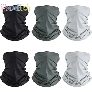 6PCS Cooling Neck Gaiter Face Cover Set, Breathable Lightweight UV Sun Protection Neck Gaiter, Multifunctional Dustproof Windproof Face Scarf, Summer Cooling Neck Wrap for Cycling, Hiking, Fishing, Running, Camping & Outdoor Sports, Elastic Soft Cooling T