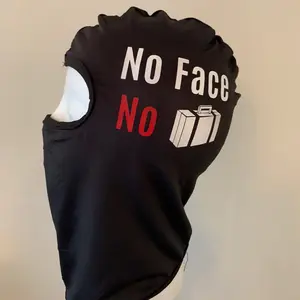 Custom No face no case Black ski mask balaclava, face mask