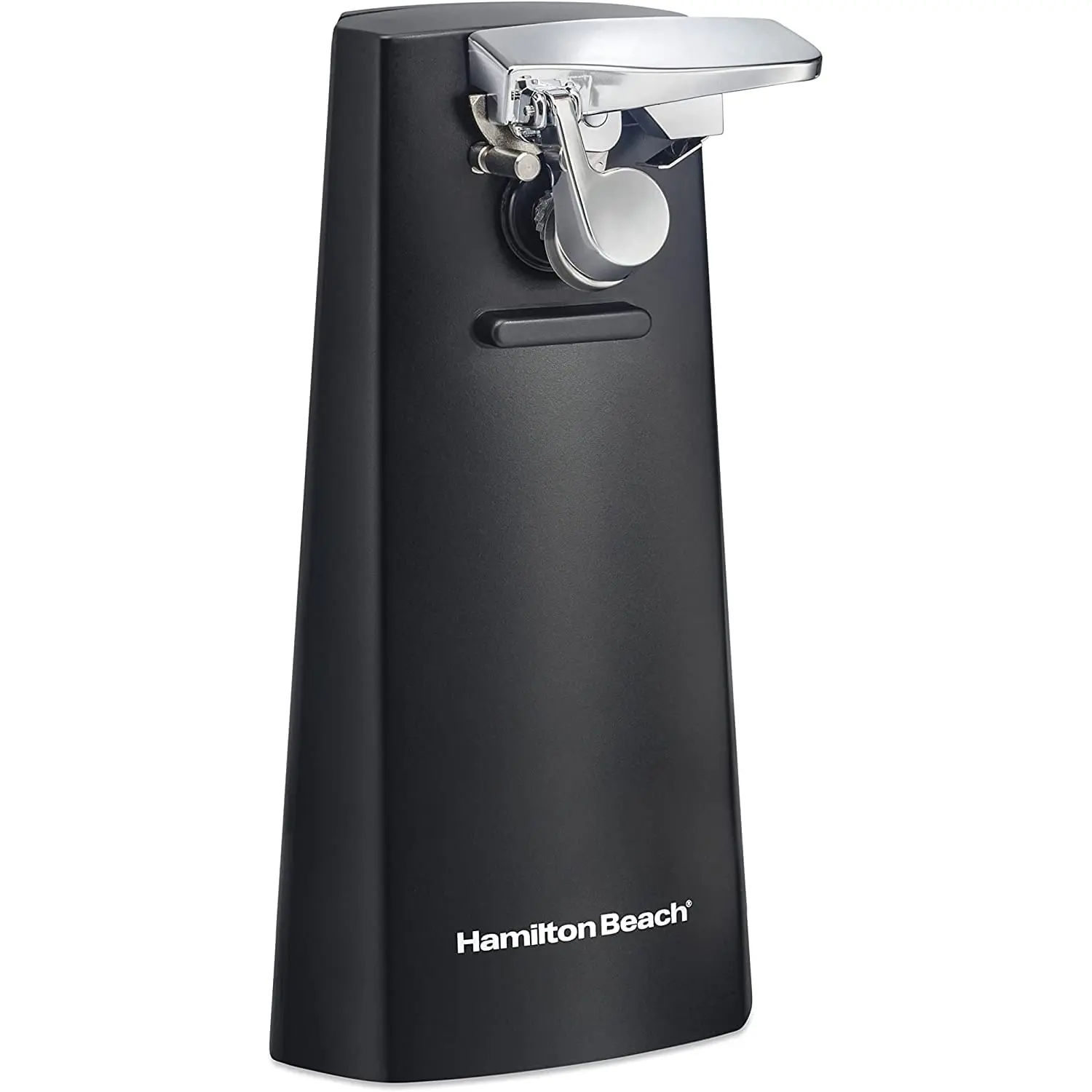 Hamilton Beach Electric Kitchen Can Opener, Extra-Tall Design with Magnetic Lid Holder, Built-In Cord Storage, Washable Cutting Lever & Washable Black Kitchen Utensil
