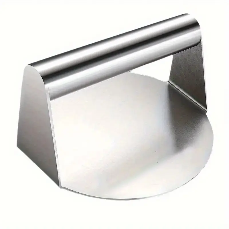 Stainless Steel Burger Press, Non-Stick Hamburger Patty Maker, Ergonomic Handle, Flat Surface, Ideal Grill BBQ Kitchen Tools and Gadgets, Utensils, Kitchenware
