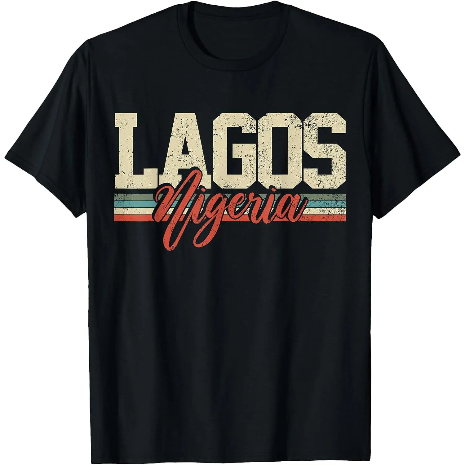 Lagos Nigeria Travel Souvenir Retro Gift T-Shirt