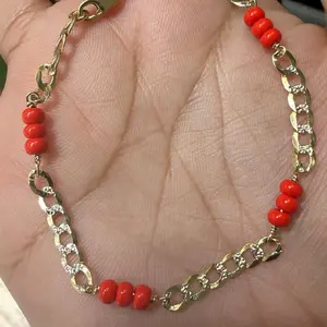 Brazalet Cubano Niñ@ 14k Oro Garantizado - Child-friendly Cuban Style Bracelet for Kids - Perfect Gift for Casual or Special Occasions - Unique and Versatile Accessory