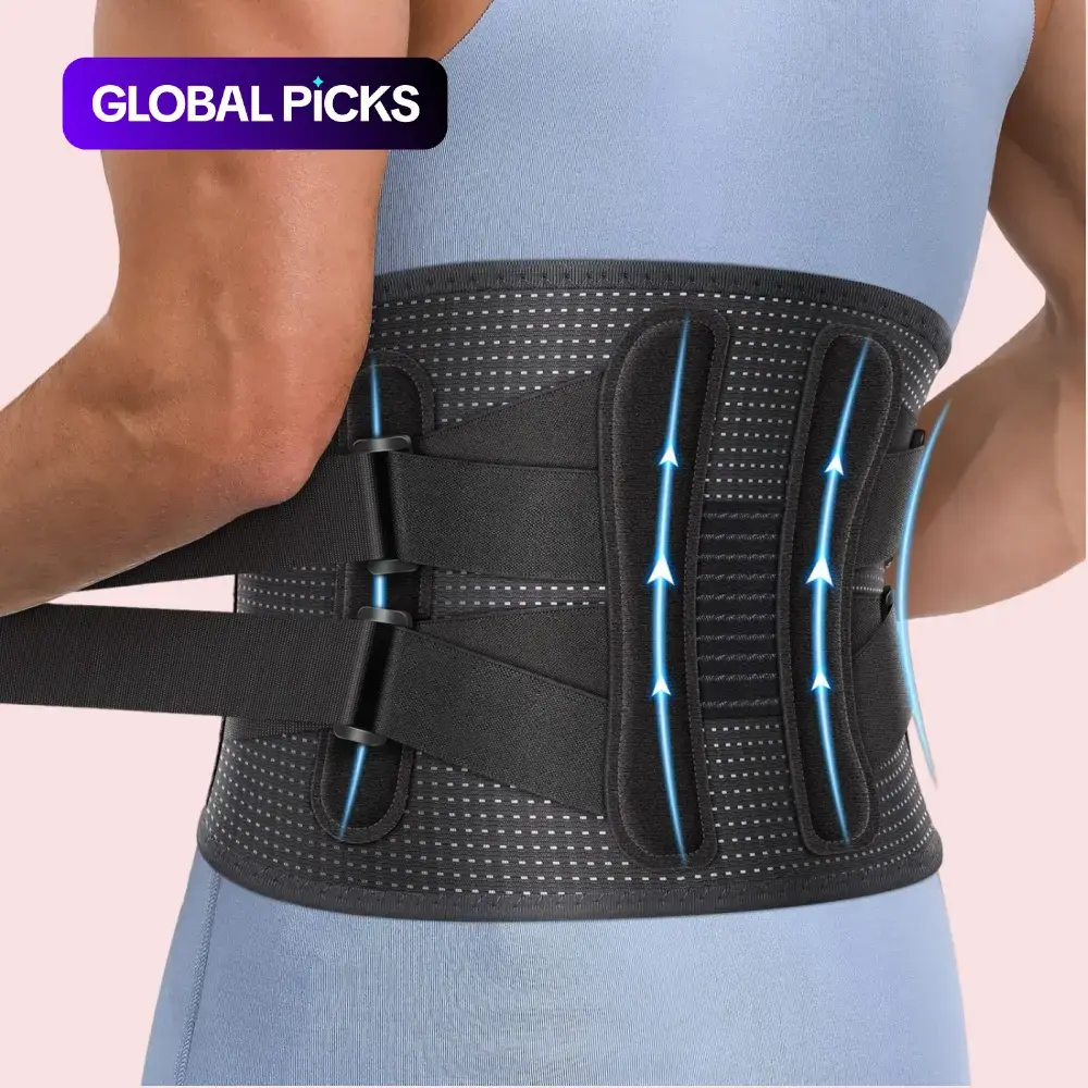 Mesh Breathable Sports Waist Belt, Lower Back Support Belt, Sports and Outdoor Accessory for Men and Women, Adjustable Waist Wrap and Waist Training Belt #GLOBAL PICKS