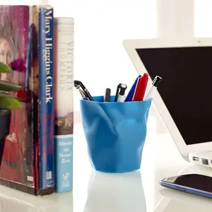 Modway Lava Pencil Holder in Blue