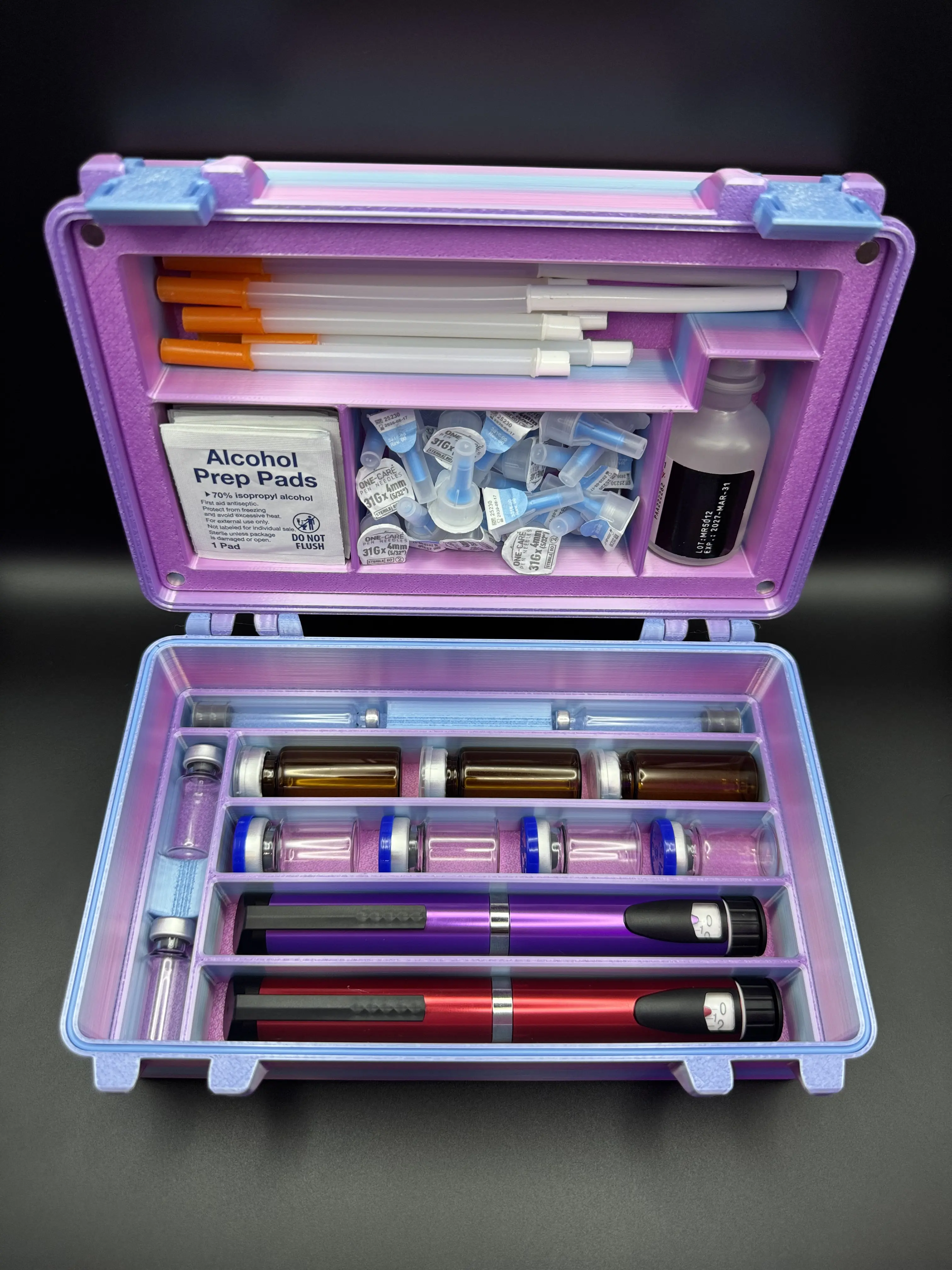 8 Pen Peptide Double Insert Case with Built in Primer - TikTok Shop