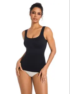 Seamless Knitted Tank Top Vest, Adjustable Shoulder Straps, Shapewear for Women, Body Sculpting, Single Piece, Ladies' Upperwear
