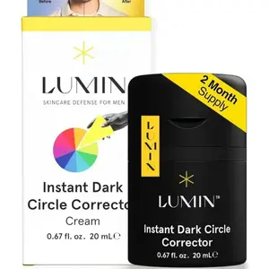 Lumin Instant Dark Circle Corrector forMen (Not A Concealer),Reduce TheLook of Dark Circles, Puffiness, UnderEye Men Makeup, Men's ColorCorrecting Eye Cream,20mLprotección de la piel