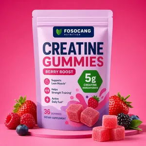 FoSoCang Nutrition Creatine Gummies for Women - Amino Acid Wellness Supplement Supporting Energy, Cognitive Health & Post-Workout Muscle Recovery