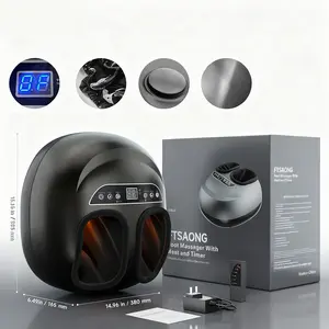 Foot Massager with Heat, Kneading, Compression, Vibration, Feet Massage Machine for Plantar Fasciitis, Neuropathy, Foot Warmer, Gifts for Women Men