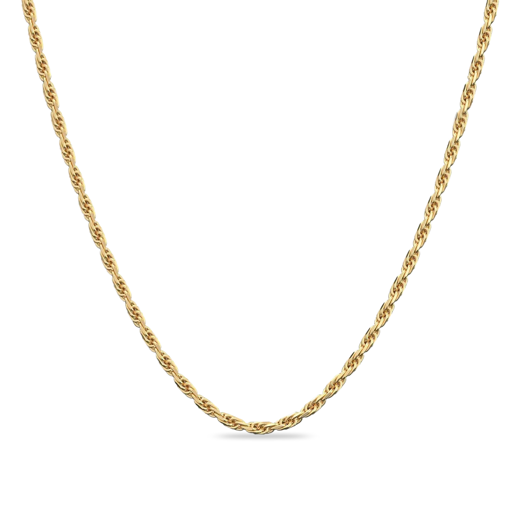 PASCAL Rope Chain Necklace 2mm for Women & Men Vintage Minimalist Jewelry