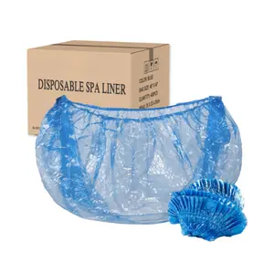 TP Spa Liners 400pcs – Disposable Blue Foot Spa Tub Covers for Pedicure Chairs