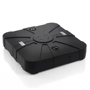 330 LBS Heavy Duty Cantilever Umbrella Base with Wheels, Easy Movement, Water and Sand Filled, Offset Base for Garden, Backyard