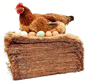 Natural Reusable Coconut Palm Nesting Mats for Chicken Coop - Moisture-Proof, Heat-Insulated, Easy-to-Care-for Bird Egg-Laying Mats